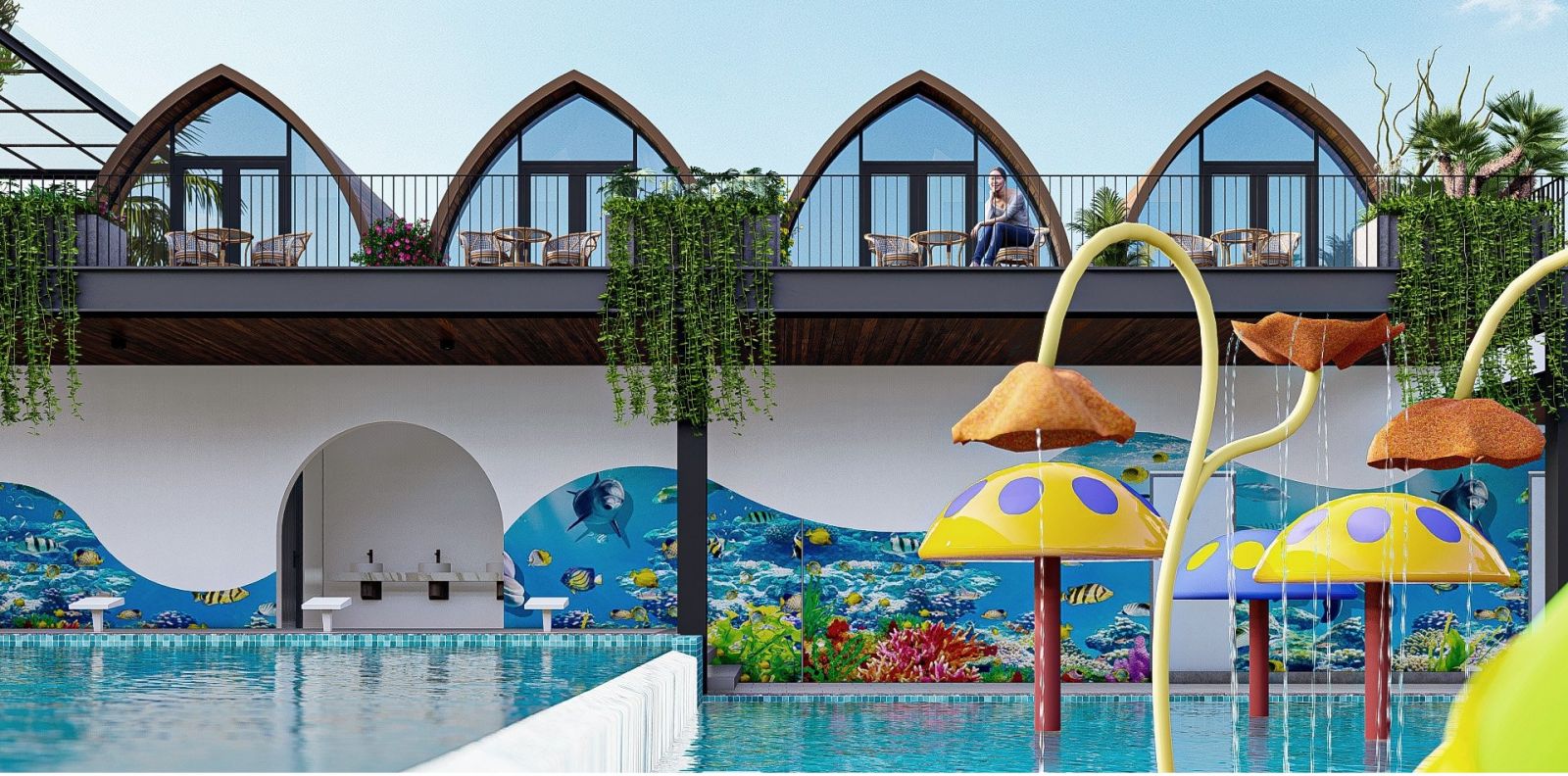Công ty Phúc Khang chuyên thiết kế xây dựng hồ bơi sân vườn chuyên nghiệp